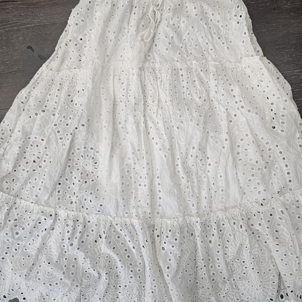 White Eyelet Lace Dress